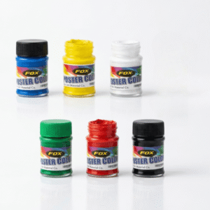 Fox School Pack - 6 Poster Colors With Free Brush Inside