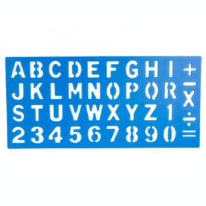 Fox Alphabet Stencil Scale – Letters & Numbers