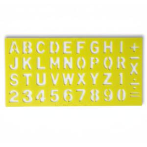 Fox Alphabet Stencil Scale – Letters & Numbers