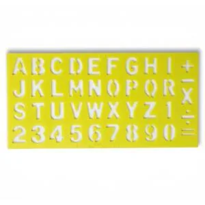 Fox Alphabet Stencil Scale – Letters & Numbers