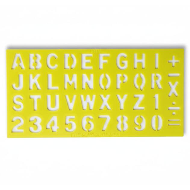 Fox Alphabet Stencil Scale – Letters & Numbers