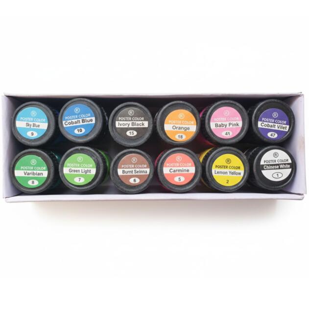 Fox Junior Poster Colors - 12 Pcs