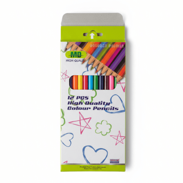 MD - High Quality Color Pencils – 12 Pcs