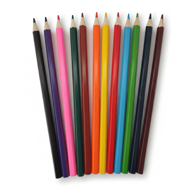 MD - High Quality Color Pencils – 12 Pcs