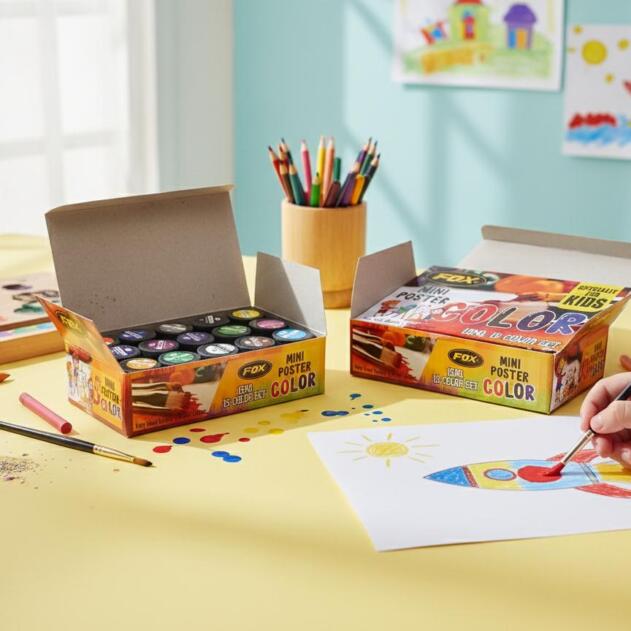 Fox Mini 15 Poster Colors Set - 15 ml