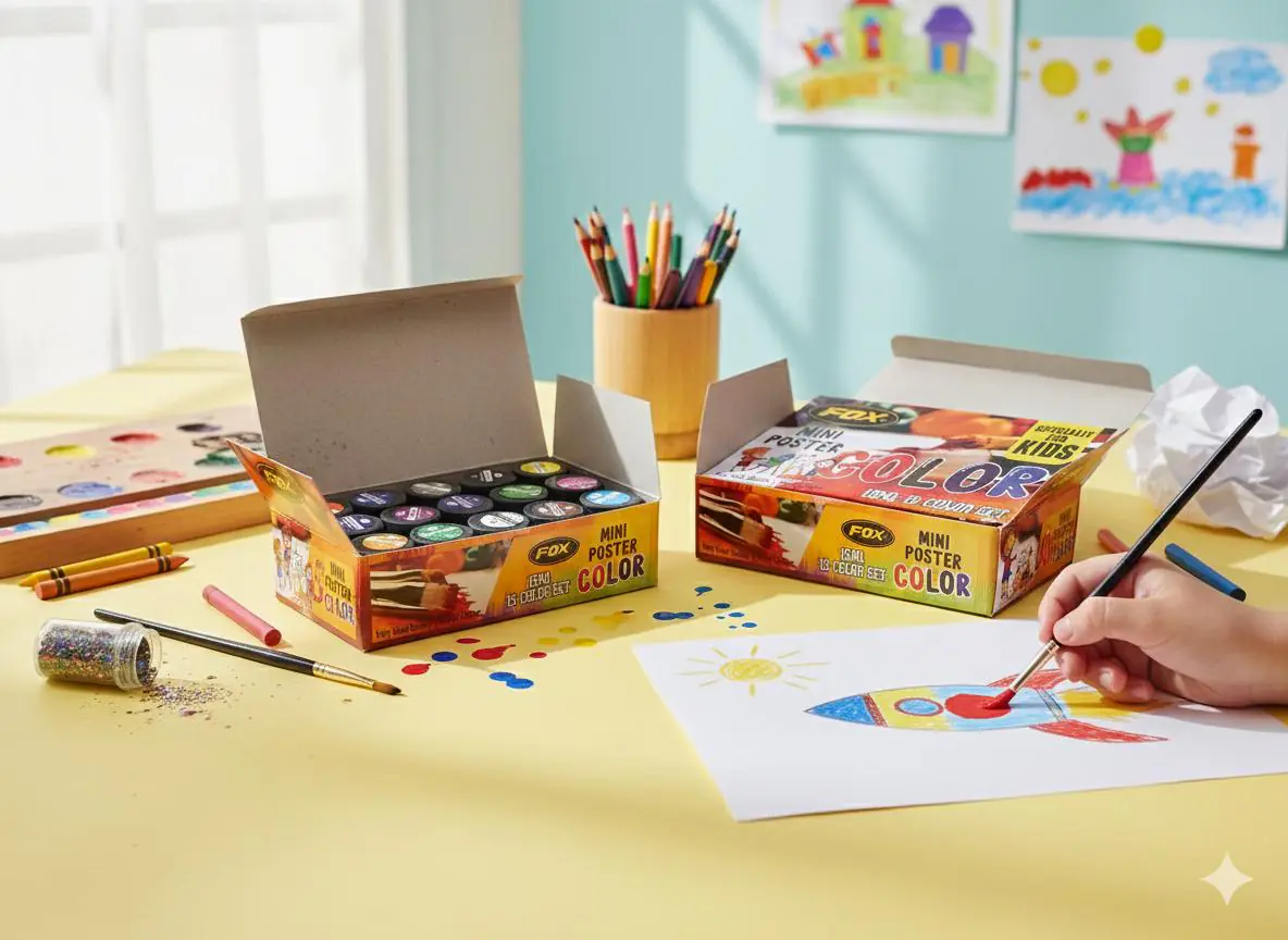 Fox Mini 15 Poster Colors Set - 15 ml - Image 3
