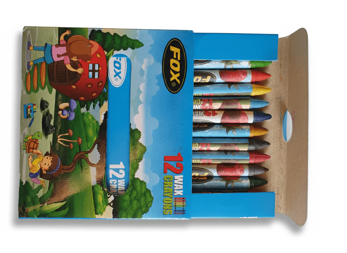Fox 12 Wax Crayons - Image 2
