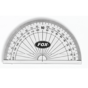 Fox Plastic Protractor 180 Degree – Transparent D