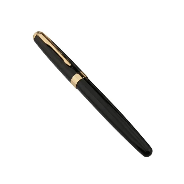 Metal Body Golden Trims & Fine Nib Fountain Pen - Image 5