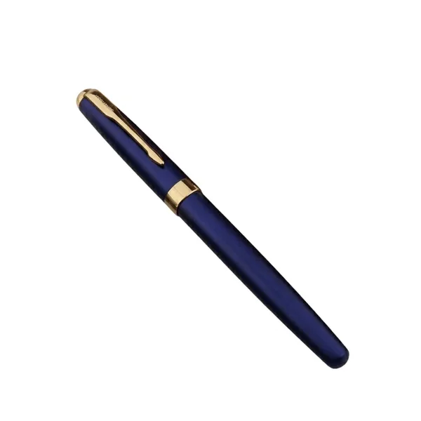 Metal Body Golden Trims & Fine Nib Fountain Pen