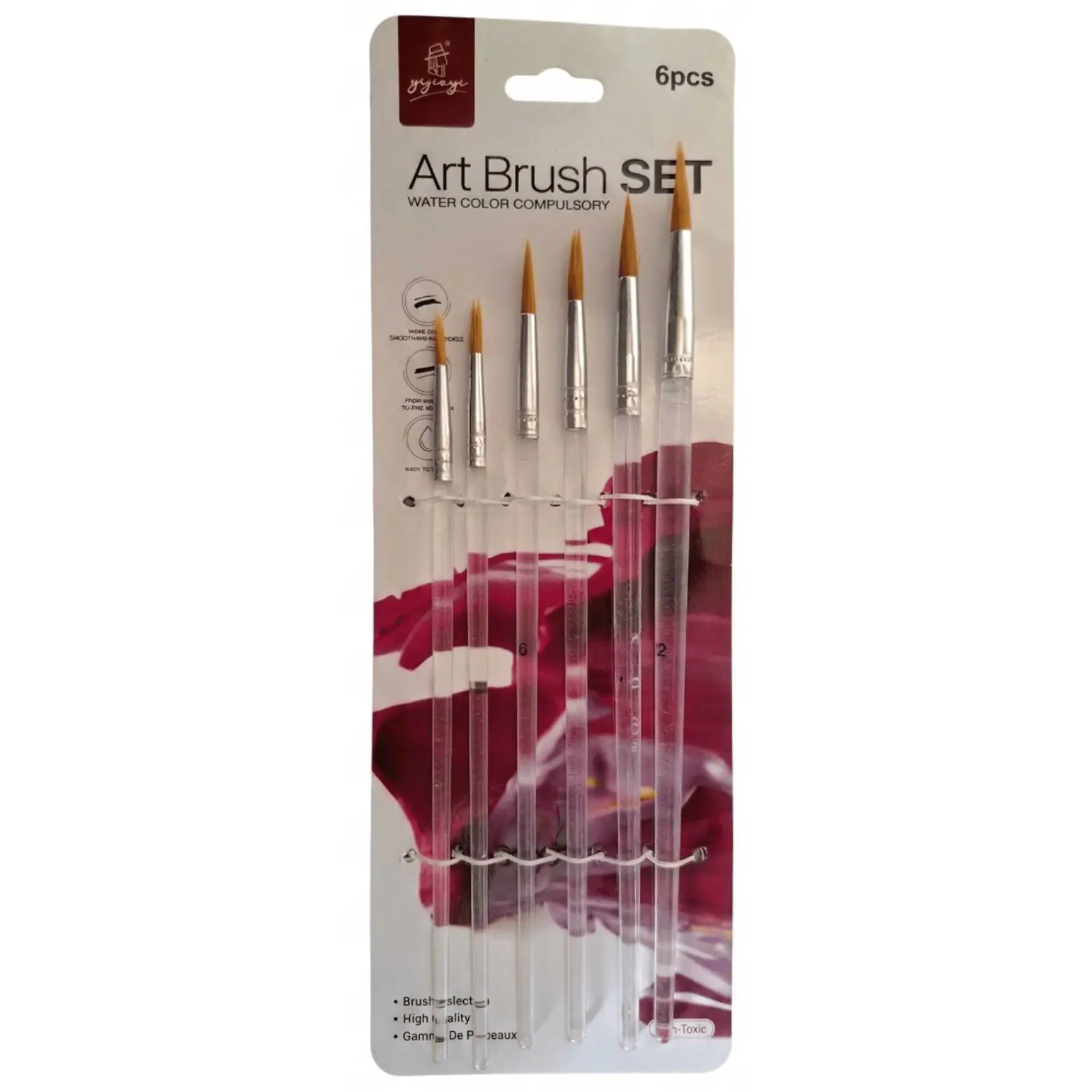 YIJIAYI Artist Brush - 6 Pcs