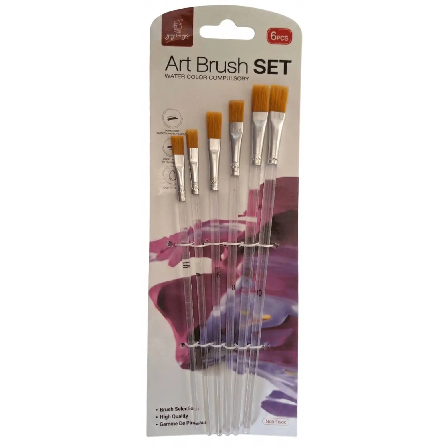 YIJIAYI Artist Brush - 6 Pcs - Image 2