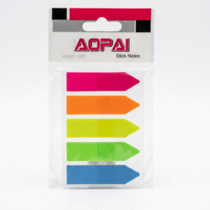 AOPAI Arrow Sticky Page Markers - 5 Color Stick Notes