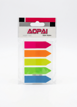 AOPAI Arrow Sticky Page Markers - 5 Color Stick Notes