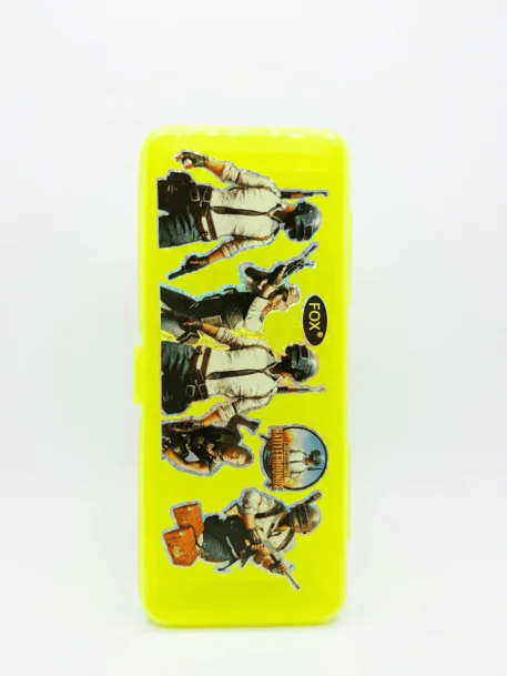 Fox Cute character Transparent Plastic Pencil Box - Image 3