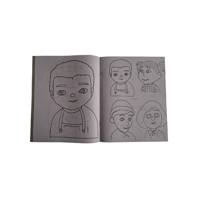 Kids Coloring Book - Fun Cartoon Characters Coloring Book for Children - Image 9