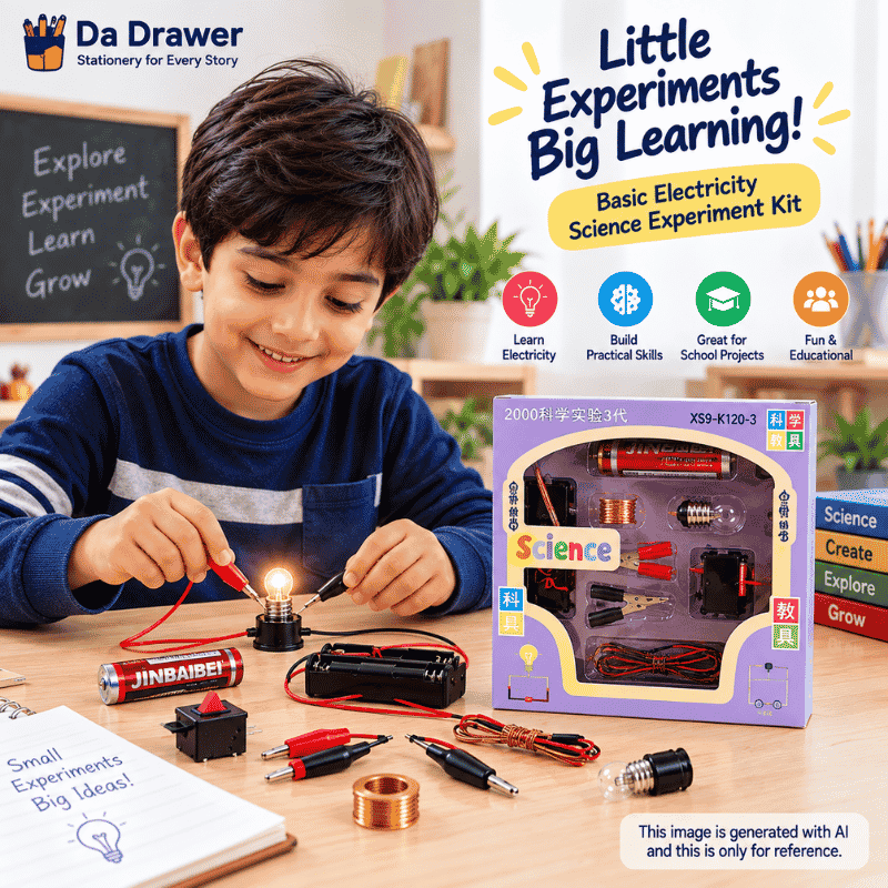 Basic Electricity Science Experiment Kit - Battery, Bulb & Circuit Kit - Image 4
