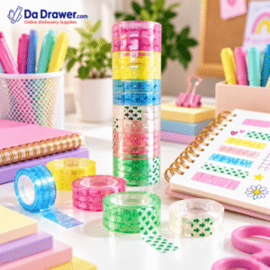Transparent Decorative Adhesive Tape Set - 12 Pieces