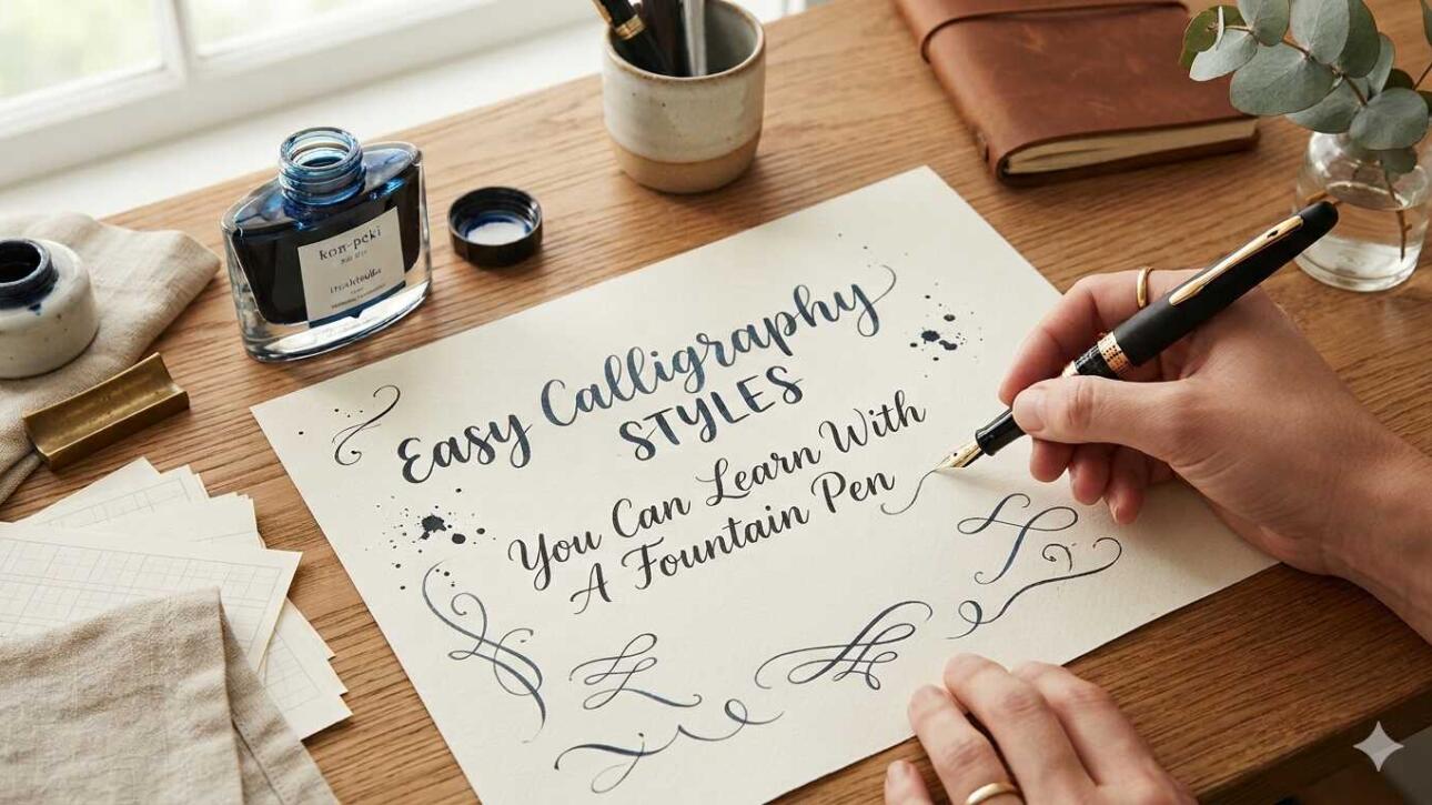 Easy Calligraphy Styles You Can Learn with a Fountain Pen