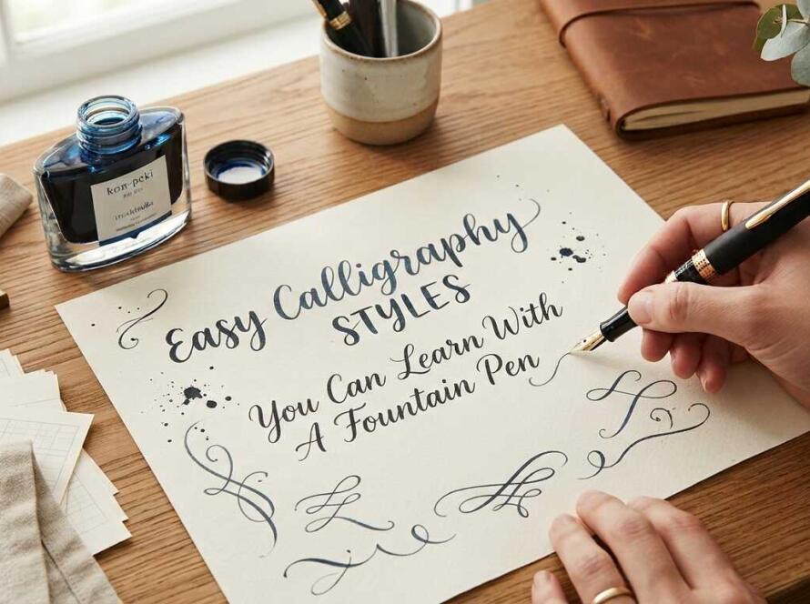 Easy Calligraphy Styles You Can Learn with a Fountain Pen