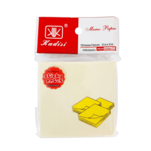 Kadisi Yellow Sticky Notes 3 × 3 Inches (100 Sheets)